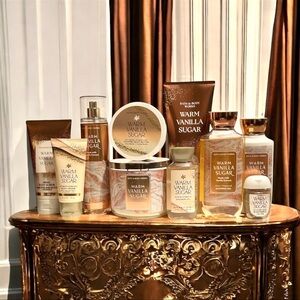 Bath & Body Works Warm Vanilla Sugar Body Care Collection